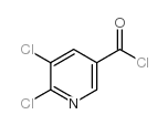 2,3-二氯吡啶-5-羰酰氯 结构式
