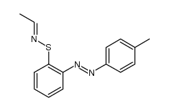 Benzenesulfenamide, N-ethylidene-2-[2-(4-methylphenyl)diazenyl]- 结构式
