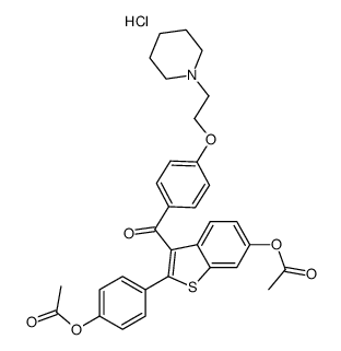 雷洛昔芬二甲酯盐酸盐 结构式