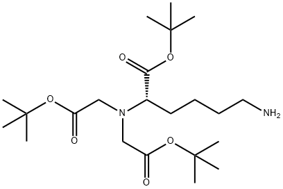 N-(5-氨基-1-羧基戊基)亚氨基二乙酸三-叔丁基酯 结构式