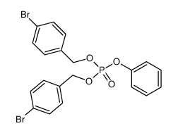 Phosphoric acid, bis[(4-bromophenyl)methyl] phenyl ester 结构式