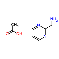 2-氨甲基嘧啶醋酸盐 结构式