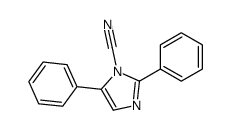 2,5-二苯基咪唑-1-甲腈 结构式