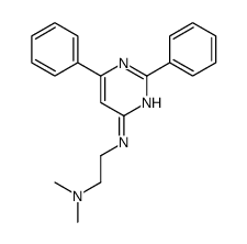 N-(2,6-二苯基嘧啶-4-基)-N',N'-二甲基乙烷-1,2-二胺 结构式