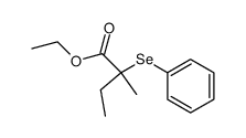 2-甲基-2-(苯基硒代)丁酸乙酯 结构式