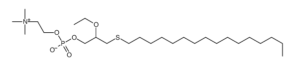 1-thiohexadecyl-2-ethyl-glycero-3-phosphocholine 结构式