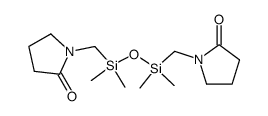 1,1,3,3-四甲基-1,3-双(2-氧代-1-吡咯烷基甲基)-1,3-二硅氧烷 结构式