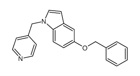 5-苄氧基-1-(吡啶-4-基甲基)吲哚 结构式