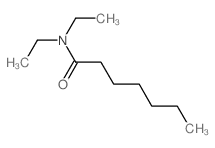 N,N-二乙基庚酰胺 结构式