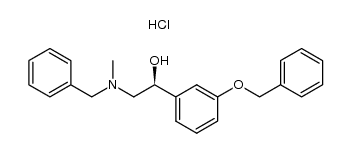 (S)-2-(苄基(甲基)氨基)-1-(3-(苄氧基)苯基)乙醇盐酸盐 结构式