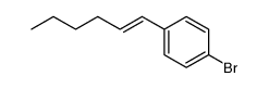 1-溴-4-(1-己烯-1-基)苯 结构式