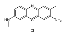 3-氨基-2-甲基-7-(甲氨基)吩噻嗪-5-鎓氯化物 结构式