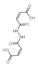 4-[2-(3-羧基丙-2-烯酰基)肼基]-4-氧代丁-2-烯酸 结构式
