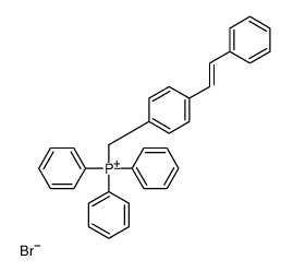 triphenyl-[[4-(2-phenylethenyl)phenyl]methyl]phosphanium,bromide 结构式