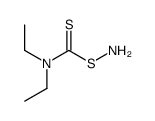 S-[(二乙氨基)硫代甲基]硫羟胺 结构式