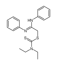 Carbamodithioic acid, diethyl-, 2-(phenylamino)-2-(phenylimino)ethyl ester (9CI) 结构式