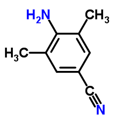 4-氨基-3,5-二甲基苯腈 结构式