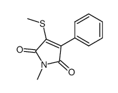 1-甲基-3-(甲硫基)-4-苯基-1H-吡咯-2,5-二酮 结构式