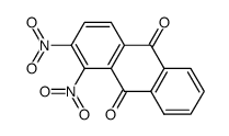 1,2-二硝基-9,10-蒽二酮 结构式