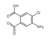 4-氨基-5-氯-2-硝基苯甲酸 结构式