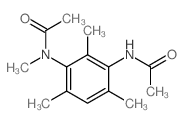N-[3-(乙酰氨基)-2,4,6-三甲基苯基]-N-甲基乙酰胺 结构式
