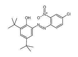 2-(2’-硝基-4’-氯苯偶氮)-4,6-二叔丁基酚 结构式