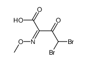 (Z)-4,4-二溴-2-(甲氧亚氨基)-3-氧代丁酸 结构式
