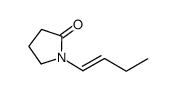 1-(1-丁烯-1-基)-2-吡咯烷酮 结构式