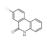 8-氯-5H-菲啶-6-酮 结构式