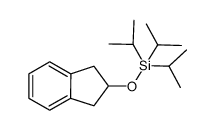 1H-Indene, 2,3-dihydro-2-[[tris(1-methylethyl)silyl]oxy]- 结构式