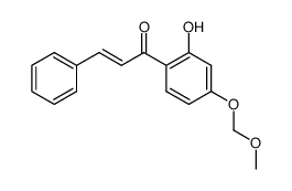 1-[2-羟基-4-(甲氧基甲氧基)苯基]-3-苯基-2-丙烯-1-酮,(E)- 结构式