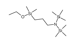 bis(trimethylsilyl)aminopropyldimethylethoxysilane 结构式