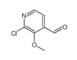 2-氯-3-甲氧基吡啶-4-甲醛 结构式