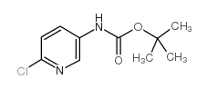 5-(N-叔丁氧羰基氨基)-2-氯吡啶 结构式