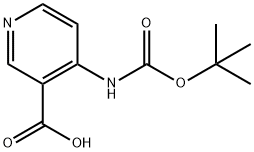4-[(叔丁氧羰基)氨基]烟酸 结构式