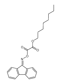 Acetic acid, 2-[(9H-fluoren-9-ylideneamino)oxy]-2-oxo-, octyl ester 结构式