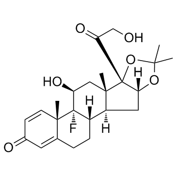 试剂Triamcinolone Acetonide(储存“2-8℃”；运输“常温”) 结构式