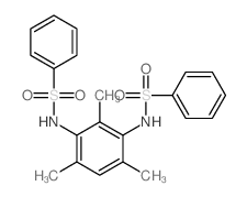 N,N'-(2,4,6-三甲基-1,3-亚苯基)二苯磺酰胺 结构式