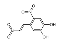4-硝基-5-[(1E)-2-硝基乙烯基]-1,2-苯二酚 结构式