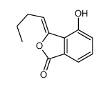 3-亚丁基-4-羟基-2-苯并呋喃-1-酮 结构式