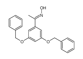 1-[3,5-双(苄氧基)苯基]乙酮肟 结构式