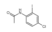 N-(4-氯-2-碘苯基)乙酰胺 结构式