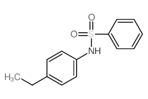 N-(4-乙基苯基)苯磺酰胺 结构式