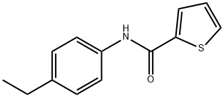 N-(4-乙基苯基)-2-噻吩甲酰胺 结构式