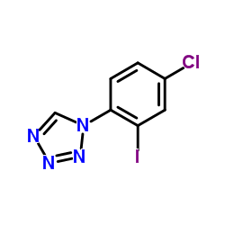 1-(4-氯-2-碘苯基)-1H-四唑 结构式