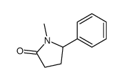 1-甲基-5-苯基吡咯烷-2-酮 结构式