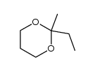 2-乙基-2-甲基-1,3-二氧六环 结构式