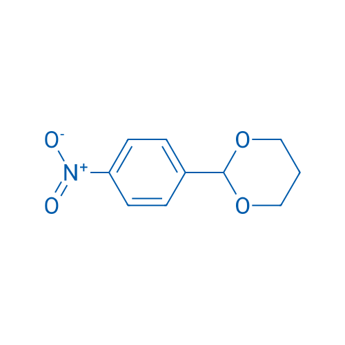 2-(4-硝基苯基)-1,3-二氧六环 结构式