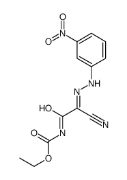 Carbamic acid, [cyano[(3-nitrophenyl)hydrazono]acetyl]-, ethyl ester (9CI) 结构式