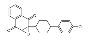1a-[4-(4-氯苯基)环己基]-1a,7a-二氢萘并[2,3-b]环氧乙烯-2,7-二酮 结构式